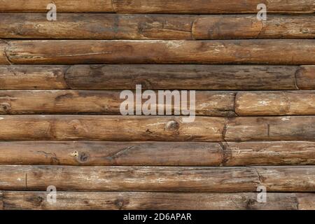 Brown wood plank wall texture background. Top view old grunge vintage wooden board natural pattern. Reclaimed  wood wall Paneling texture. Stock Photo