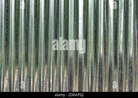 New corrugated metal or zinc texture surface or galvanize steel industrial texture and background. Stock Photo