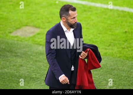 Muenchen, Germany October 15, 2020: DFB Pokal - 20/21 - 1. FC Dueren vs. FC Bayern Munich Sports Director Hasan Salihamidzic (FC Bayern Munich), Aktion/Einzelbild//// DFB regulations prohibit any use of photographs as image sequences and/or quasi-video. /// | usage worldwide Stock Photo