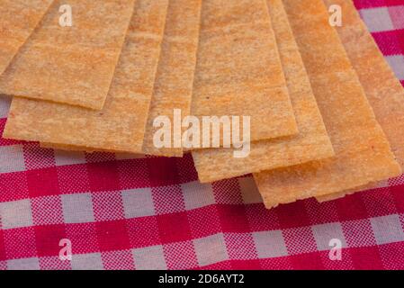 A pack of rectangular chips. Rectangular chips Stock Photo - Alamy