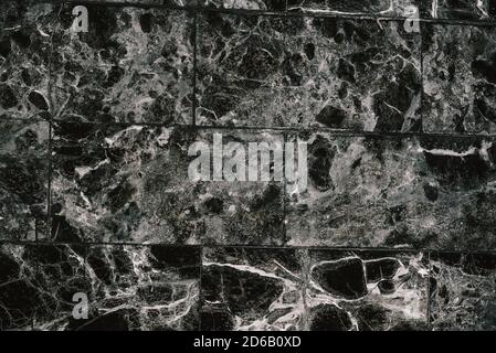 Marble Pattern. Close-up of marble tile. marble black and white for design. Stock Photo