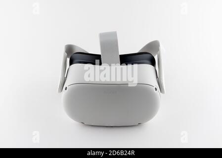 CHESTER, ENGLAND - OCTOBER 15, 2020: Oculus Quest 2 virtual reality headset Stock Photo