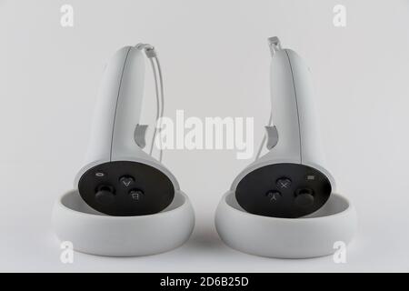CHESTER, ENGLAND - OCTOBER 15, 2020: Oculus Quest 2 virtual reality headset Stock Photo