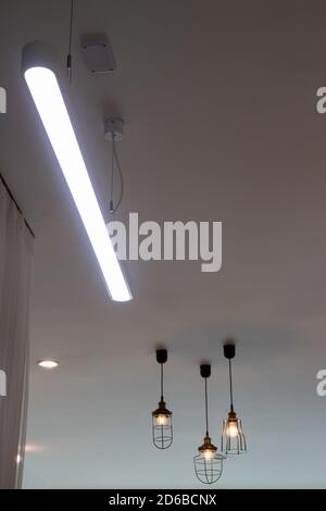 Lighting decoration with vintage ceiling lights, stock photo Stock Photo