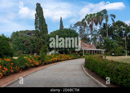 Front of Karen Blixen Museum and home Stock Photo