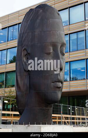 Umea, Norrland Sweden - September 22, 2020: the new artwork Julia which is seven meters high Stock Photo