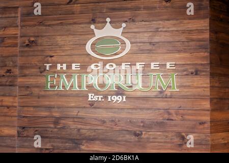 Townsville, Queensland, Australia - June 2020: The Coffee Emporium signage in shopping centre Stock Photo