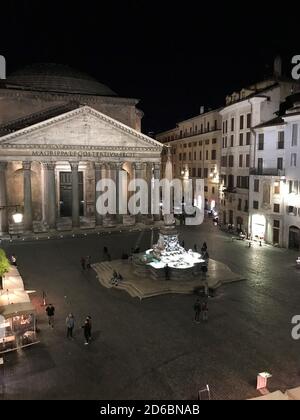 Rotund Building In Rome Rome, Italy - October 8, 2020: Pantheon, ancient Roman temple, 2nd ...