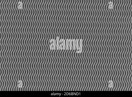 sheet of rubber pressed in waves. Black and white. Background Stock Photo