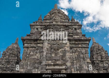 Candi Sewu in Jogjakarta, Indonesia. A Buddhist Temple Stock Photo