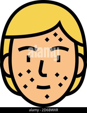 face skin rash color icon vector illustration Stock Vector Image & Art ...