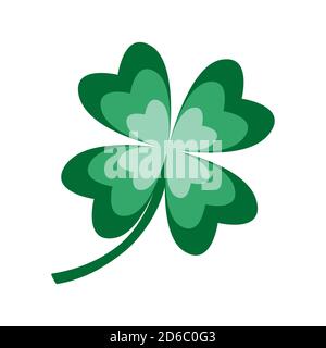 Clover with three and four leaves. Good luck symbol. 5597447 Vector Art at  Vecteezy