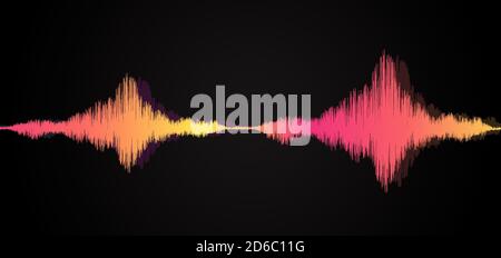 Sound line wave pattern design modern style. vector illustration. Stock Vector