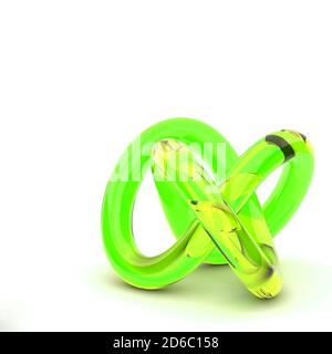 3D rendering abstract knot Stock Photo