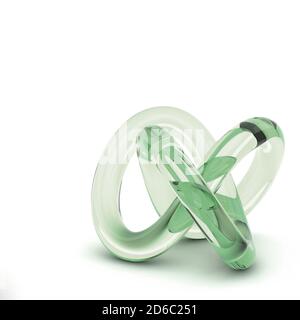 3D rendering abstract knot Stock Photo