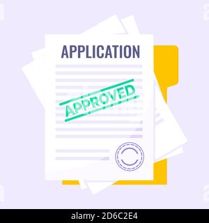 Application form submit flat style design icon sign vector illustration Stock Vector