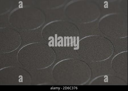 Abstract gray leather circles background from leather Stock Photo