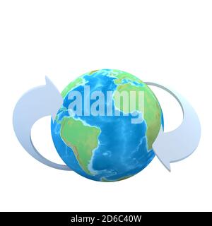 3d globe connections network design Stock Photo