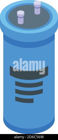 Business capacitor icon, isometric style Stock Vector