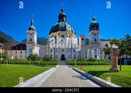 DE - BAVARIA: Ettal Monastery near Oberammergau Stock Photo