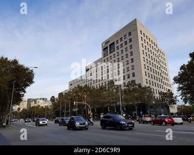 L'Illa Diagonal building, shopping center. Avinguda Diagonal, Barcelona, Catalonia, Spain.