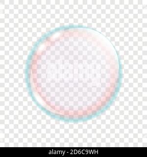 colorful transparent soap bubbles isolated vector illustration EPS10 Stock Vector