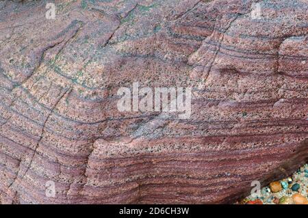 sea stone texture, natural stone background Stock Photo
