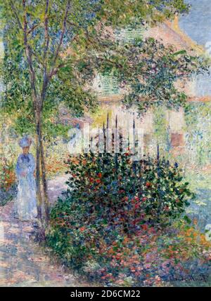 Camille Monet in the Garden at Argenteuil Tote Bag by Claude Monet