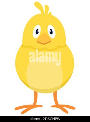 Hen front view. Farm animal in cartoon style Stock Vector Image & Art ...