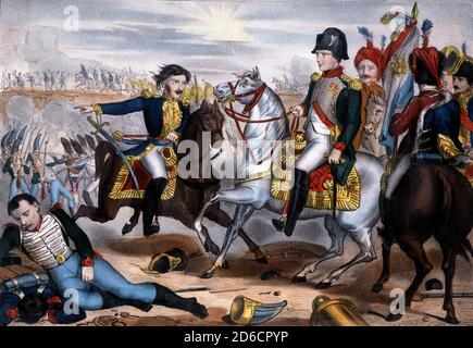 The Battle of Austerlitz on December  2, 1805 Stock Photo