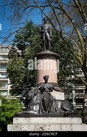 Statue in the centre of London, England. Stock Photo