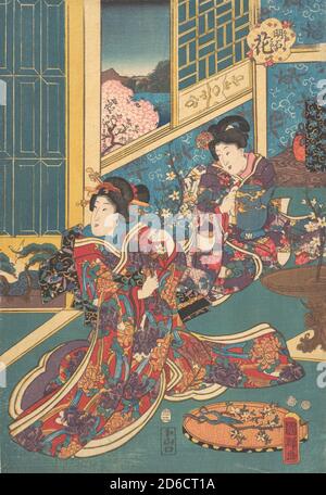 Flower of Akashi (Akashi no hana), 1853 Stock Photo - Alamy