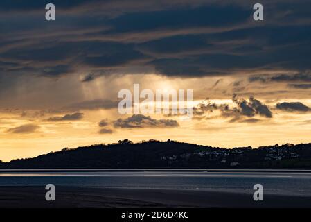 Sunset, Grange over Sands, Cumbria, UK Stock Photo