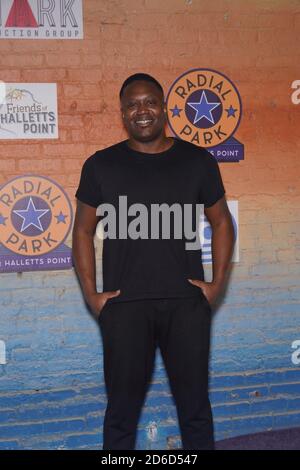 Astoria, NY, USA. 15th Oct, 2020. Tituss Burgess in attendance for PURPLE RAIN Theatrical Performance at Radial Park Drive-In Movie Theater, Halletts Point Play, Astoria, NY October 15, 2020. Credit: Eli Winston/Everett Collection/Alamy Live News Stock Photo