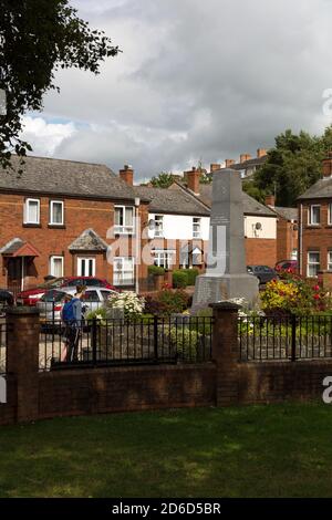 18.07.2019, Derry, Northern Ireland, United Kingdom - Memorial with the names of the victims of the Bloody Sunday 30 January 1972 massacre in Bogside. Stock Photo