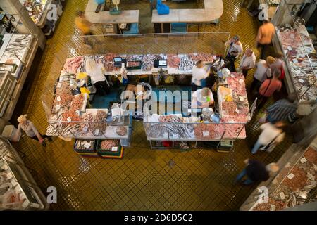 18.06.2020, Rijeka, Primorje-Gorski Kotar, Croatia - In the old fish market hall at the harbor. 00A200618D079CAROEX.JPG [MODEL RELEASE: NO, PROPERTY R Stock Photo
