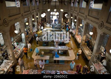 18.06.2020, Rijeka, Primorje-Gorski Kotar, Croatia - In the old fish market hall at the harbor. 00A200618D067CAROEX.JPG [MODEL RELEASE: NO, PROPERTY R Stock Photo