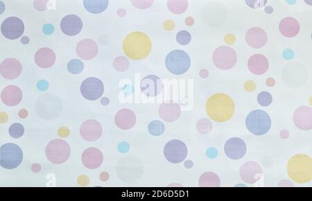 gift box with colorful circle dot texture on white background Stock Photo