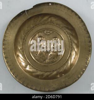 Dish, German, early 16th century. Stock Photo