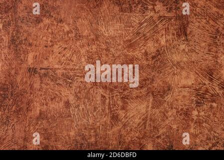 Close up of brown grungy wall textured surface Stock Photo