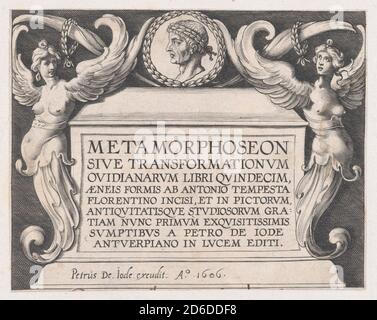 Titlepage to Ovid's 'Metamorphoses', 1606. Stock Photo