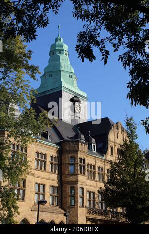 Recklinghausen city, Germany. Town Hall (Rathaus) building - local government. Stock Photo