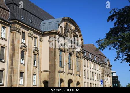 Moenchengladbach city in Germany. District court building (Landgericht). Stock Photo