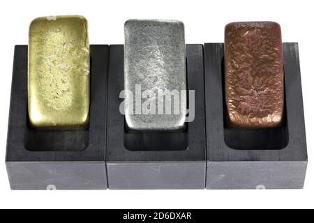 Graphite Mold With Zinc Bar Isolated On White Background Stock Photo,  Picture and Royalty Free Image. Image 143569756.
