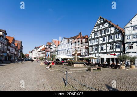 Market square in Celle, Lower Saxony, Germany Stock Photo