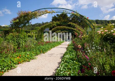 Claude Monet's garden in Giverny, France Stock Photo