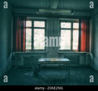 Lost Place, old abandoned laboratory Stock Photo