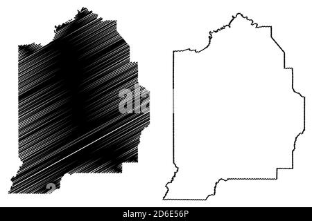 Premium Vector  Us american state of louisiana usa state of louisiana  county map outline on white background
