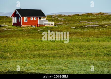 old barn in the field, in Sweden Scandinavia North Europe Stock Photo