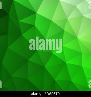 Abstract green geometric polygon background Stock Vector